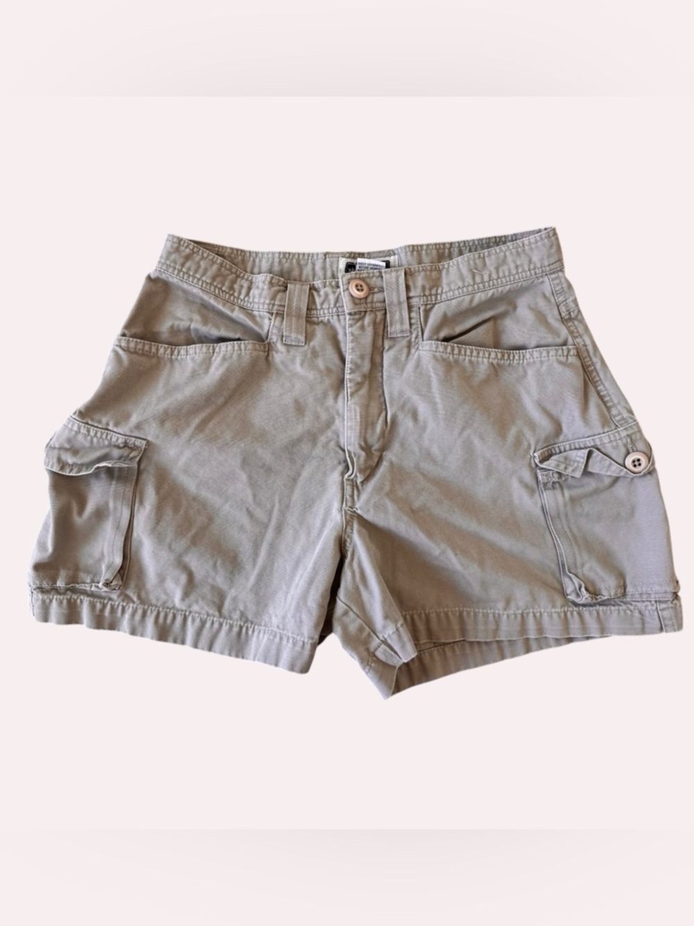 Vintage Y2K Xhilaration tan high rise cargo shorts 7